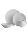 Nambe Pop Collection By Robin Levien 4-piece Place Setting In Chalk