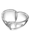 Orrefors Heart Small Bowl & Votive In Clear