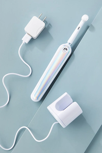 Goby Metallic Electric Toothbrush In White