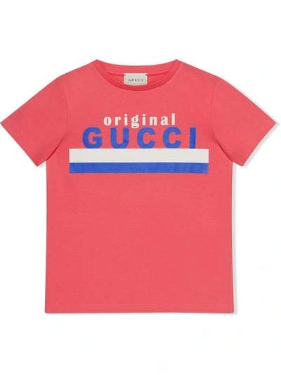 Gucci Kids' Original  T恤 In Pink