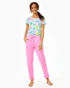 Lilly Pulitzer Women's 31" Taron Mid-rise Linen Pant In White Size Xl -  In White