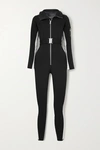 Cordova Signature In The Boot Belted Striped Ski Suit In Black
