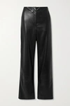 Nanushka Maggie Straight-leg Pants In Black