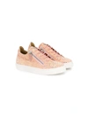 GIUSEPPE JUNIOR GLITTERY LACE-UP SNEAKERS