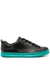 Camper Men's Runner Four Tricolor Low-top Sneakers In Black Blue