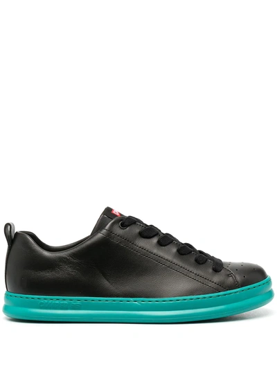 Camper Men's Runner Four Tricolor Low-top Trainers In Black Blue