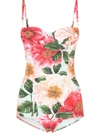 DOLCE & GABBANA FLORAL-PRINT ONE-PIECE