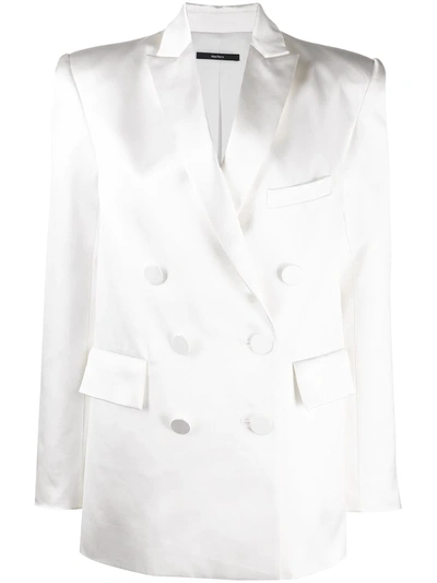 Alex Perry Structured Double-breasted Blazer In White