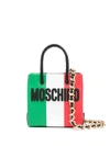 MOSCHINO SLOGAN-PRINT MINI BAG