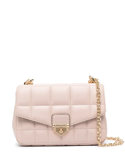Michael Michael Kors Soho Quilted Leather Shoulder Bag In Pink