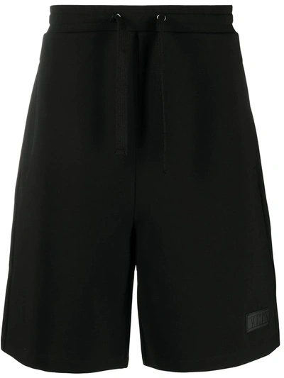 Valentino Vltn Patch Track Shorts In Nero