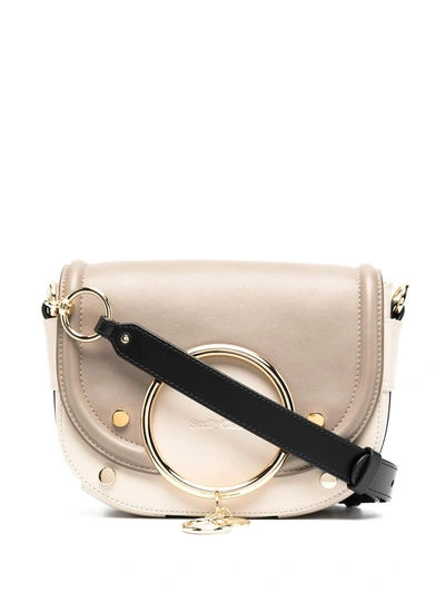 See By Chloé Mara Leather Cross Body Bag In Neutrals