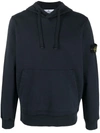 STONE ISLAND LOGO PATCH LONG-SLEEVED HOODIE