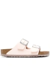 Birkenstock Slip-on Buckle Sandals In Pink