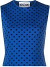 MOSCHINO POLKA-DOT SLEEVELESS TOP