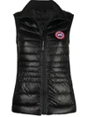 Canada Goose Black Polyamide And Polyester Hybridge Sleeveless Jacket In Black