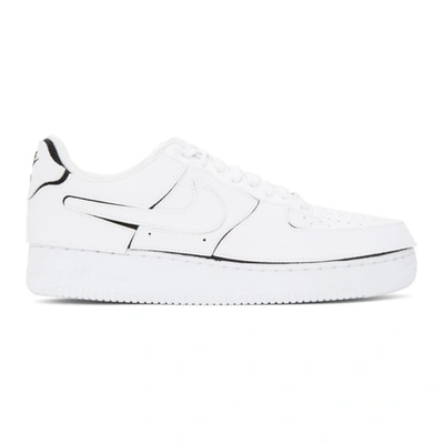 Nike Air Force 1 Deconstructed Sneakers In Wht/blk/cos