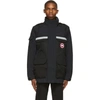 Canada Goose Photojournalist Logo Patch Hooded Jacket In Black