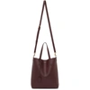 Saint Laurent Burgundy Toy North/south Shopping Tote In 6475 Redl