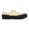 JIL SANDER OFF-WHITE LEATHER SNEAKERS