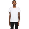 BALMAIN WHITE ECO FLOCKED T-SHIRT