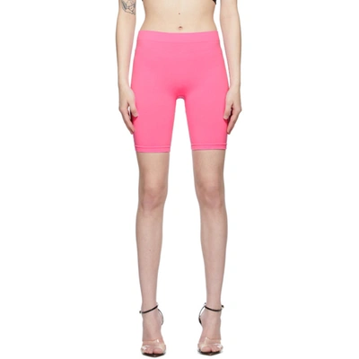 Helmut Lang Stretch-jersey Biker Shorts In Disco Pink