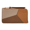LOEWE TAN PUZZLE COIN POUCH