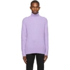 HUGO BOSS PURPLE MOHAIR & WOOL TURTLENECK