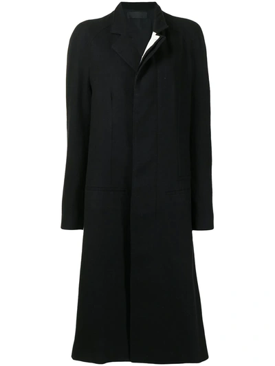 Haider Ackermann Single-breasted Midi Coat In Black