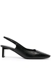 ALYX TEXTURED LEATHER SLINGBACK PUMPS