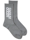 Stadium Goods Reflective Logo-print Crew Socks In Grey