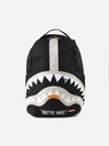 Sprayground Bite Me Shark: Black Backpack In Black