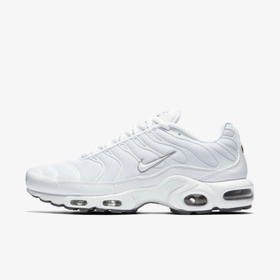 Nike Air Max Plus Brand-embroidered Woven Low-top Trainers In White