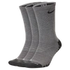 Nike Everyday Max Cushioned Training Crew Socks (3 Pairs) (carbon Heather) In Carbon Heather,anthracite,anthracite