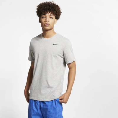 Nike Men's Dri-fit Fitness T-shirt In Grey