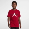 Jordan Big Kids' T-shirt In Gym Red