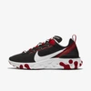 Nike React Element 55 Women's Shoe (black) In Black,gym Red,summit White,white