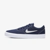 Nike Sb Charge Canvas Skate Shoe In Midnight Navy,midnight Navy,black,white