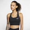Nike Women's Swoosh Medium-support Non-padded Sports Bra In Black