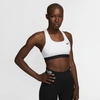 Nike Women's Swoosh Medium-support Non-padded Sports Bra In White