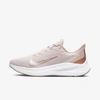 Nike Air Zoom Winflo 7 Women's Road Running Shoes In Barely Rose,stone Mauve,metallic Silver,metallic Red Bronze