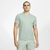 Nike Dri-fit Miler Men's Short-sleeve Running Top (silver Pine) In Silver Pine,heather