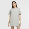 Nike Grey Organic Cotton Nsw Essential Dress In Grey