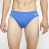 Nike Men's Solid Swim Brief In Blue