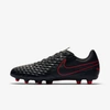 Nike Tiempo Legend 8 Club Mg Multi-ground Soccer Cleat In Black,chile Red,dark Smoke Grey