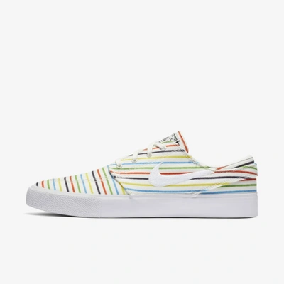 Nike Sb Zoom Stefan Janoski Canvas Rm Premium Skate Shoe In Sail,sail,white,white