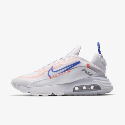 Nike Air Max 2090 Women's Shoe (white) - Clearance Sale In White,flash Crimson,metallic Silver,racer Blue