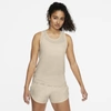 Nike Women's Running Tank In Oatmeal