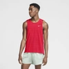 Nike Dri-fit Miler Men's Running Tank In Bright Crimson