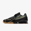 Nike Romaleos 4 Training Shoe (black) In Black,gum Medium Brown,limelight